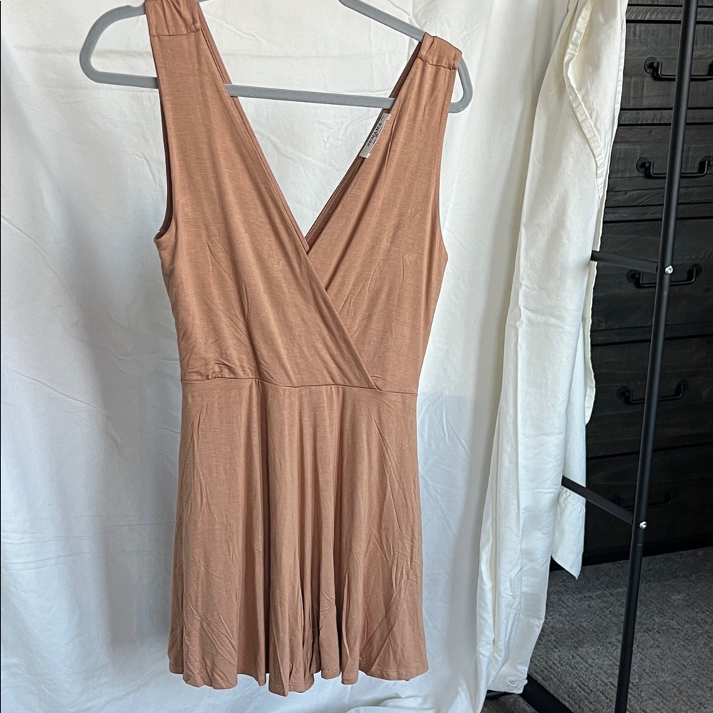 Zenana Outfitters Sleeveless V-Neck Romper in Dusty‎ Rose